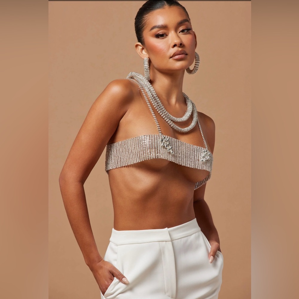 Glam With Me Embellished Accessory Set - Silver